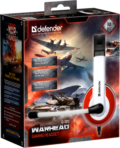 Defender Warhead G-120 красно-белый фото 6