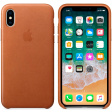 Apple Leather Case для iPhone X золотисто-коричневый фото 3