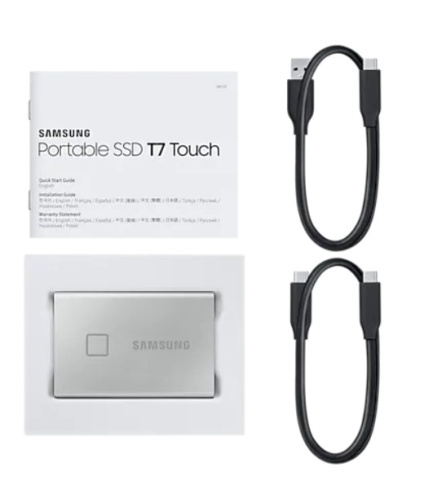 Samsung T7 Touch 500Gb серебристый фото 5