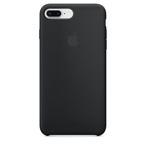 Apple Silicone Case для iPhone 8 Plus / 7 Plus черный фото 1