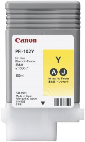 Canon PFI-102Y желтый фото 1