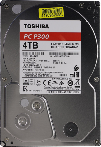 Toshiba DT02ABA400 4 Tb фото 1