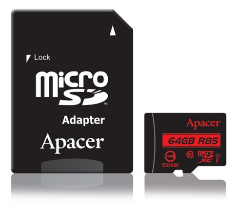 Apacer MicroSDXC 64GB фото 1