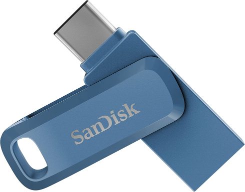 SanDisk Ultra Dual Drive Go 64GB синий фото 2