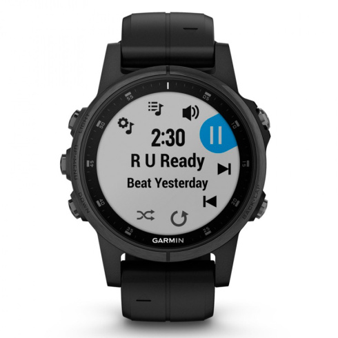 Garmin Fenix 5S Plus Sapphire черный фото 1
