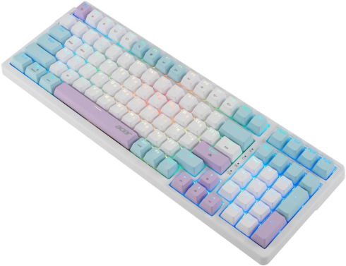 Acer OKW304 механическая белый USB Multimedia for gamer LED (ZL.KBDCC.01V) фото 9