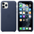 Apple Leather Case для iPhone 11 Pro темно-синий фото 3