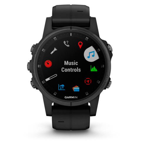 Garmin Fenix 5S Plus Sapphire черный фото 3