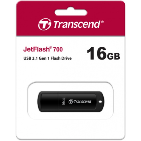 Transcend JetFlash 700 16Gb черный фото 2
