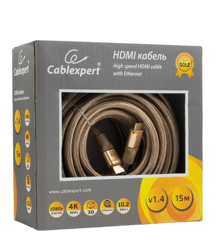 Cablexpert Gold HDMI v1.4 золотой 15м фото 3