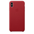 Apple Leather Case для iPhone XS Max красный фото 1