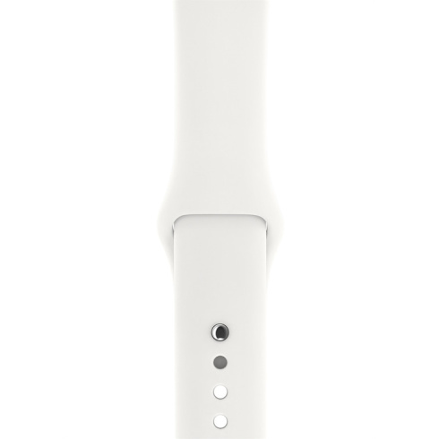 Apple Watch Series 3 42 мм серебристый/белый фото 3