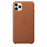 Apple Leather Case для iPhone 11 Pro Max золотисто‑коричневый