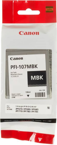 Canon PFI-107MBK матовый черный фото 2
