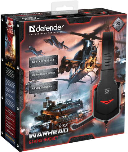 Defender Warhead G-320 черно-красный фото 6
