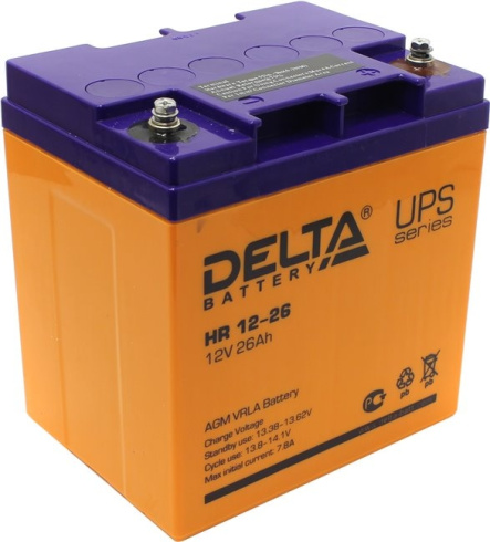 Аккумуляторная батарея Delta HR 12V 26Ah фото 1