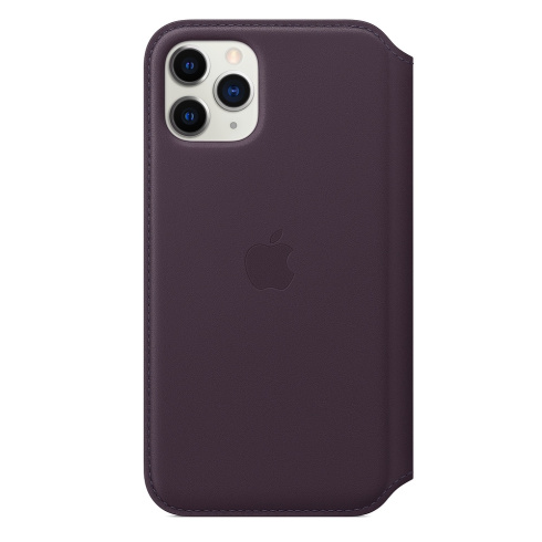 Apple Leather Folio для iPhone 11 Pro спелый баклажан фото 1