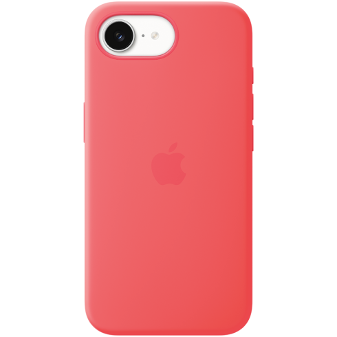 iPhone 17e Silicone Case with MagSafe - Bright Guava,Model A3646 фото 1