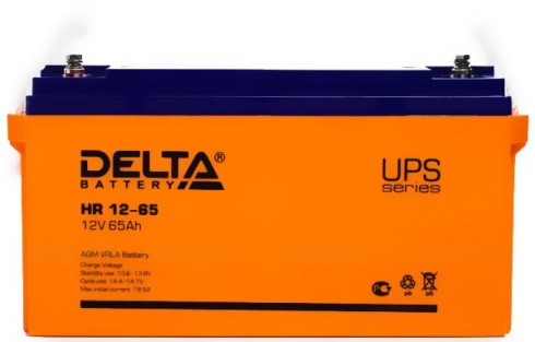 Аккумуляторная батарея Delta HR 12V 65Ah фото 2