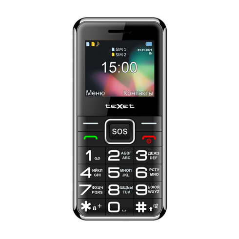 Мобильный телефон teXet TM-B319 черно-белый фото 1