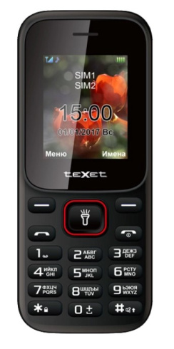 Texet TM-128 черно-красный фото 1