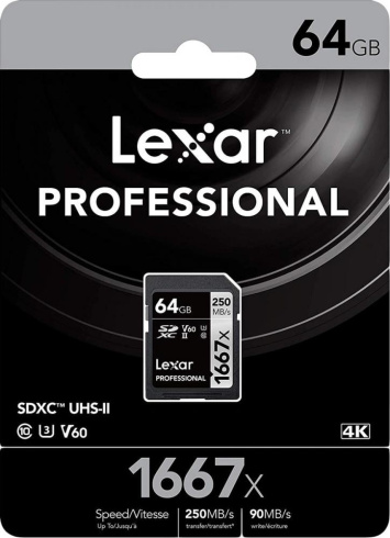 Lexar Professional 1667x 64GB фото 2
