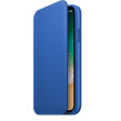 Apple Leather Folio для iPhone X синий аргон фото 3