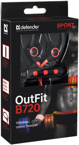 Defender OutFit B720 черный+красный фото 3