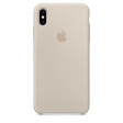 Apple Silicone Case для iPhone XS Max бежевый фото 1