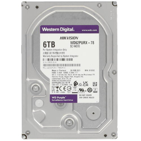 Western Digital Purple 6TB фото 1