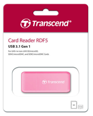 Transcend RDF5 розовый фото 2