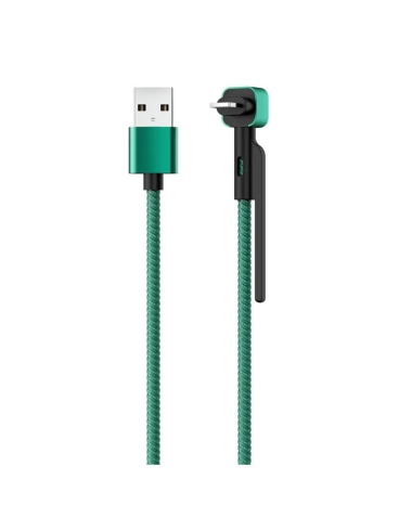 Olmio Stand USB 2.0 - Lightning зеленый фото 1