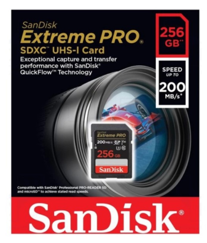SanDisk Extreme Pro SD 256 Gb фото 2