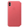 Apple Leather Folio для iPhone XS Max розовый пион фото 1
