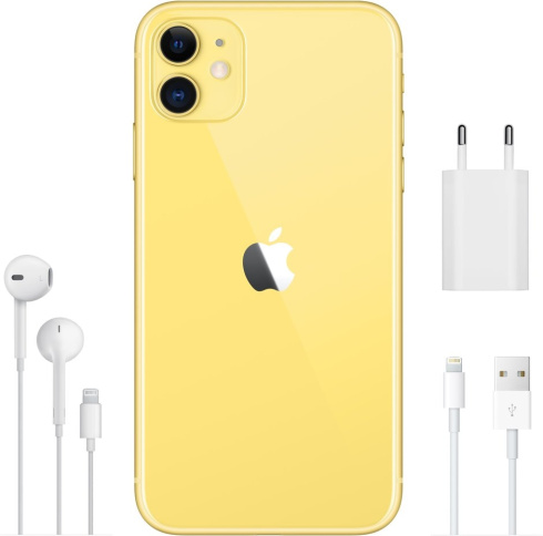 Apple iPhone 11 128 ГБ желтый фото 4
