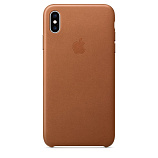 Apple Leather Case для iPhone XS Max золотисто-коричневый