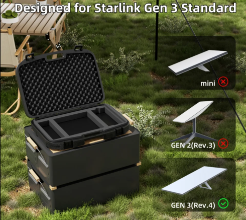 Starlink v4 портативный чехол уличный Жесткий Чехол для Starlink Gen 3 фото 1
