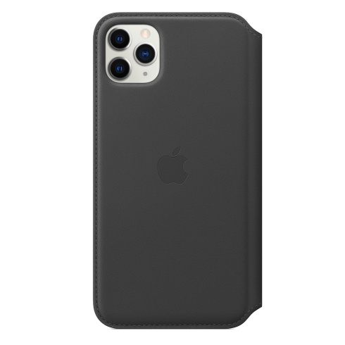 Apple Leather Folio для iPhone 11 Pro Max черный фото 1