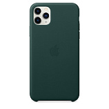 Apple Leather Case для iPhone 11 Pro Max зеленый лес