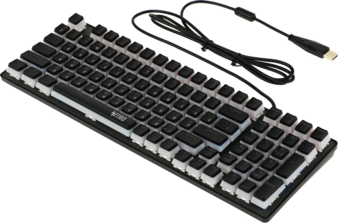 Acer Nitro OKW303 механическая черный/серый USB Multimedia for gamer LED (ZL.KBDCC.01D) фото 4