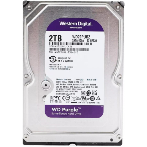 Western Digital Purple 2TB фото 1