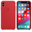 Apple Silicone Case для iPhone XS Max красный фото 3