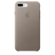 Apple Leather Case для iPhone 8 Plus / 7 Plus платиново-серый фото 1