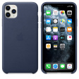 Apple Leather Case для iPhone 11 Pro Max темно‑синий фото 3