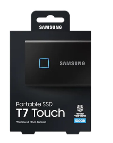 Samsung T7 Touch 500Gb черный фото 6