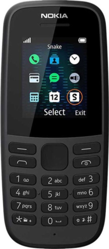 Nokia 105 SS TA-1203 черный фото 1