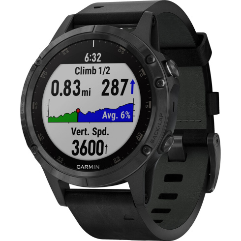 Garmin Fenix 5 Plus Sapphire черный фото 4