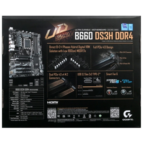 Gigabyte B660 DS3H DDR4 фото 5