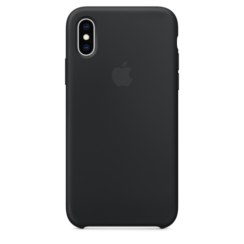Apple Silicone Case для iPhone XS черный фото 1
