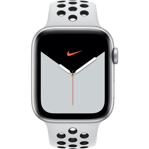 Apple Watch Nike Series 5 44 мм серебристый/чистая платина/черный фото 1